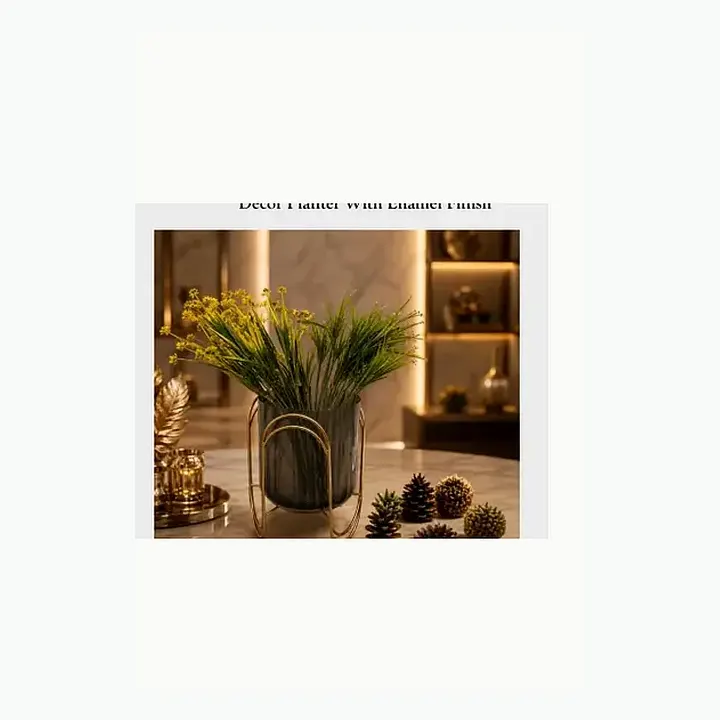 #5659 8X8X11 @560 Décor Planter With Enamel Finish #5660 8X8X11 @560 Décor Planter detail