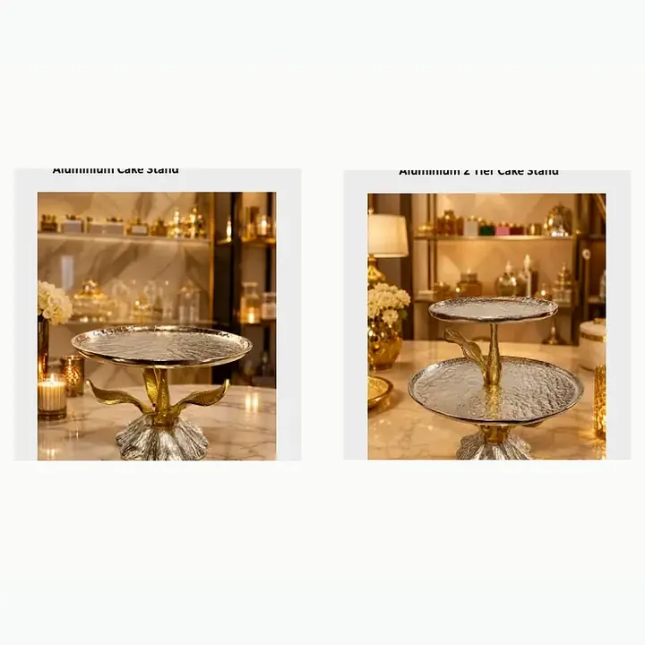 Aluminium 2 Tier Cake Stand