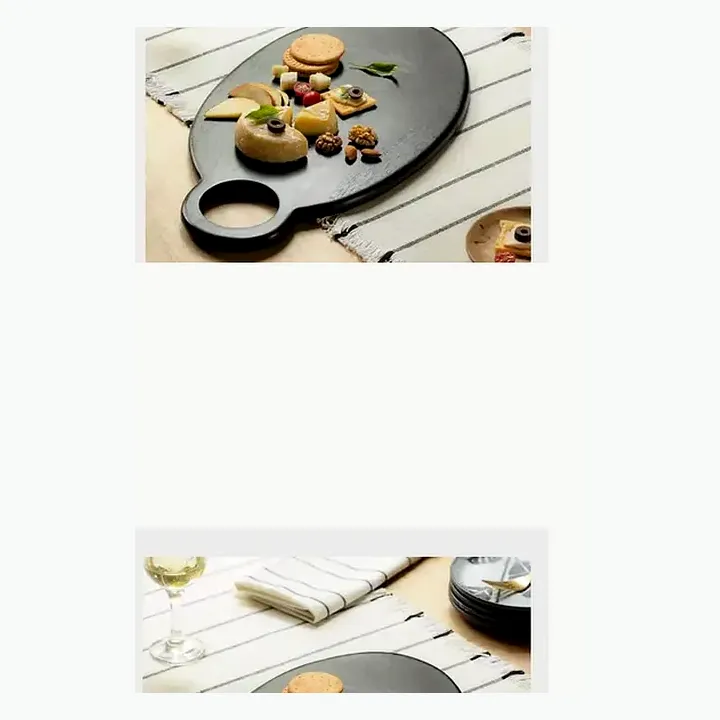 Wooden platter detail