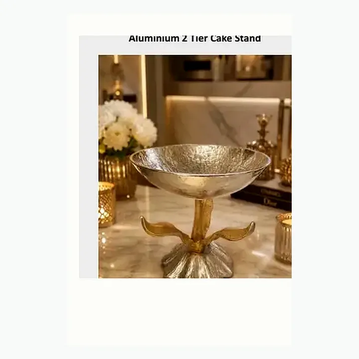 Aluminium 2 Tier Cake Stand alternate view