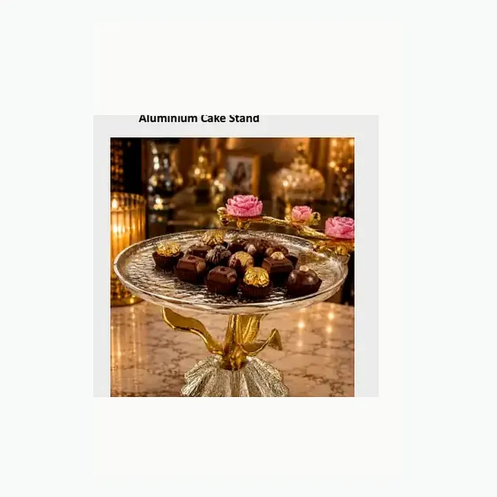Aluminium 2 Tier Cake Stand detail