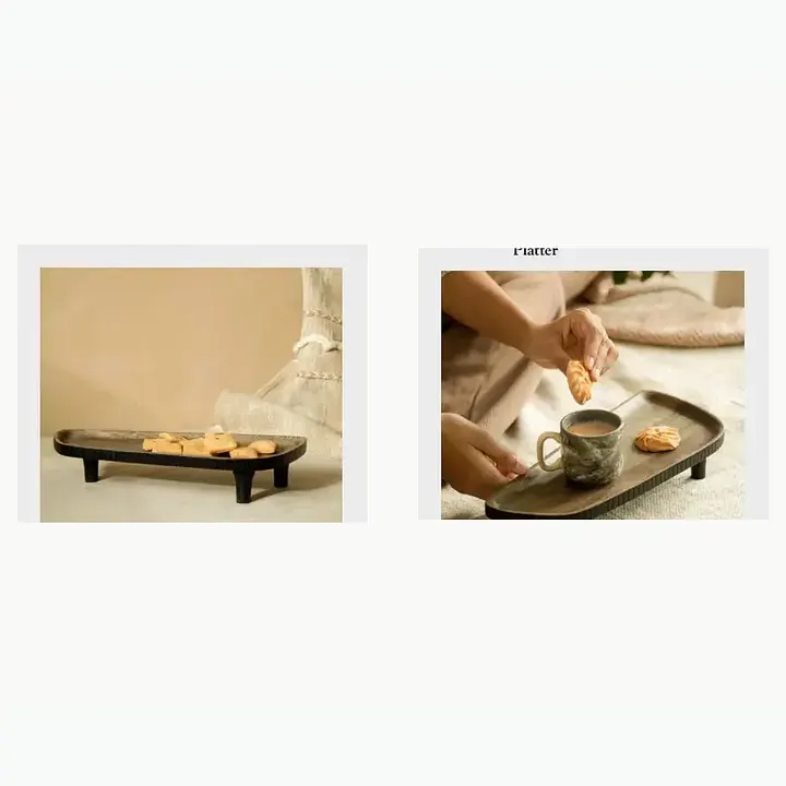 #902 18X7X1 @490 Wooden Décor Platter #903 13.5X5X1 @360 Wooden Décor Platter