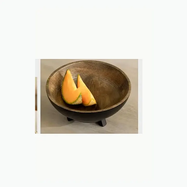 Wooden Serving Bowl detail