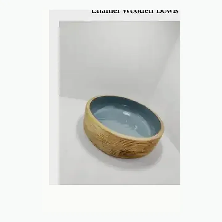 Enamel Wooden Bowls alternate view