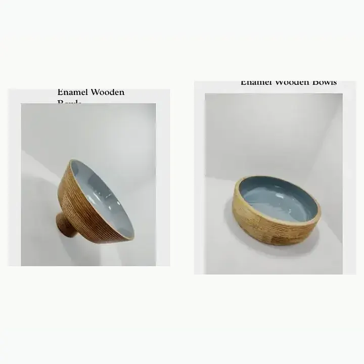 Enamel Wooden Bowls
