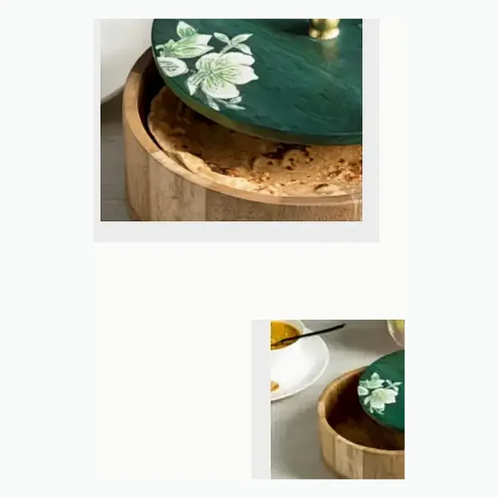 Wooden Roti Box With The detail