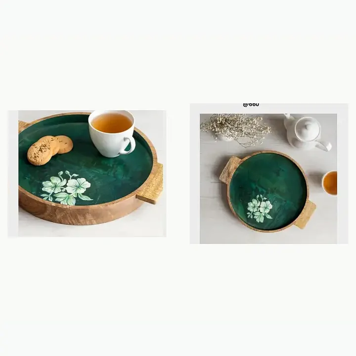 Wooden Tray With The