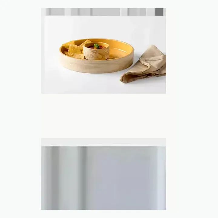 Wooden Chip Dip Tray With detail