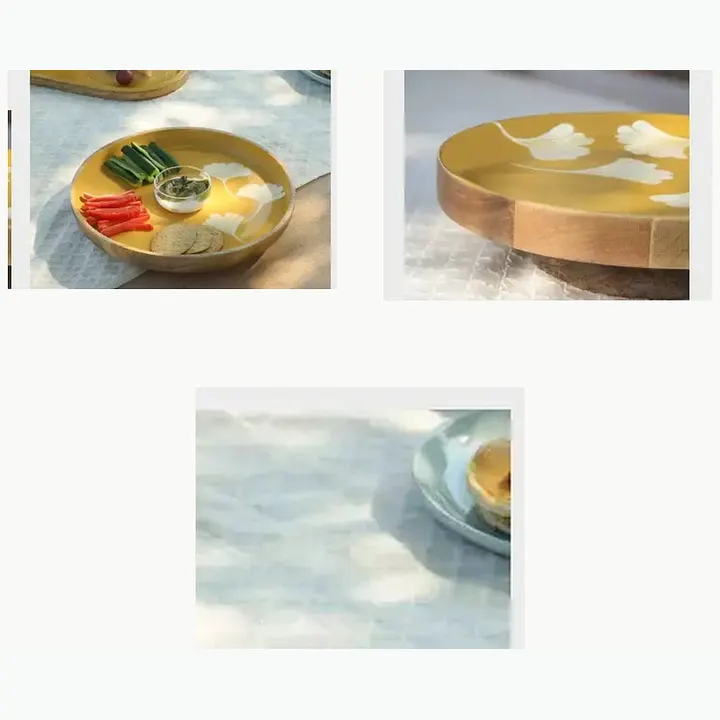 Wooden Lazy Susan With