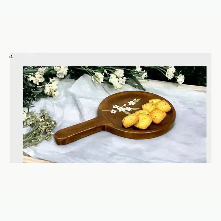Wooden Serving Platter With