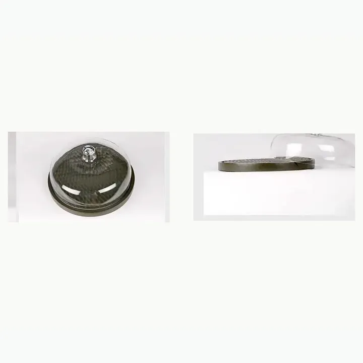 Wooden Hammered Cake Stand With