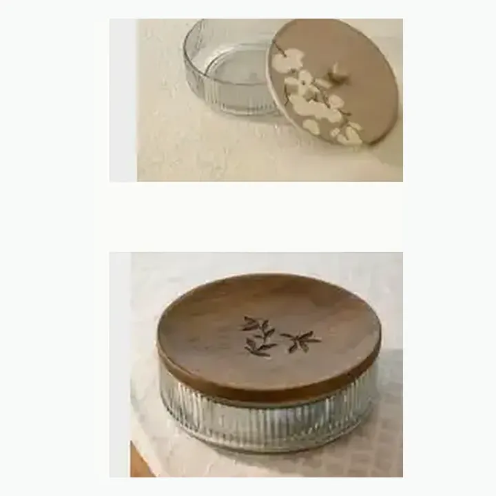 Glass Cookies Jar With alternate view
