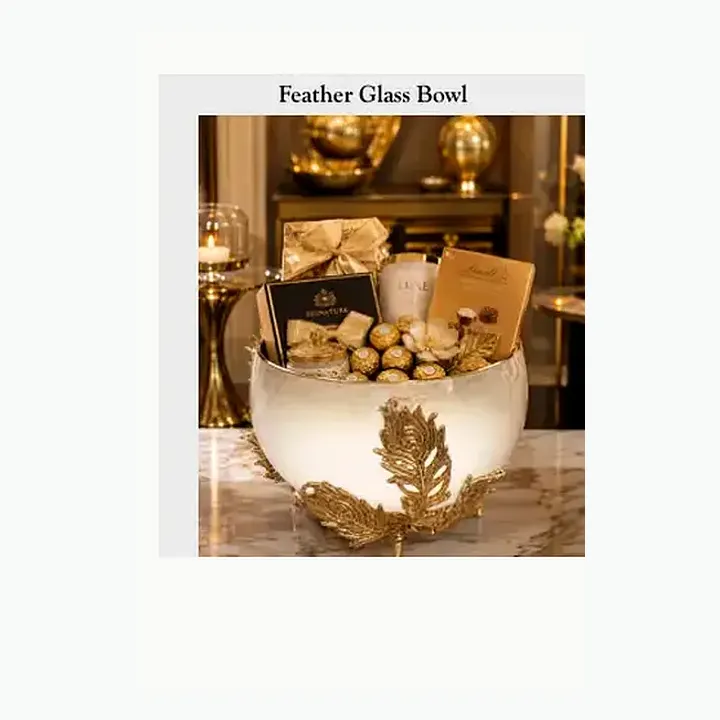 Feather Glass Bowl alternate view