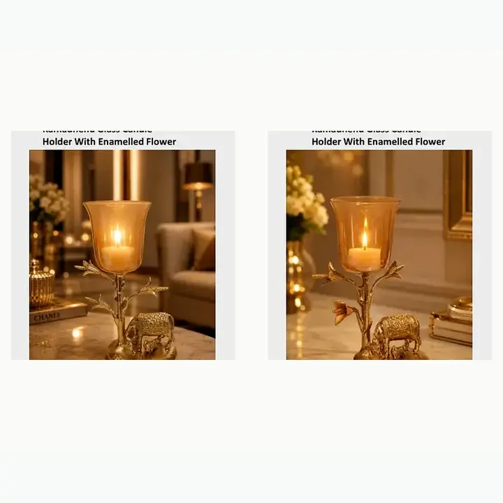 Kamadhenu Glass Candle