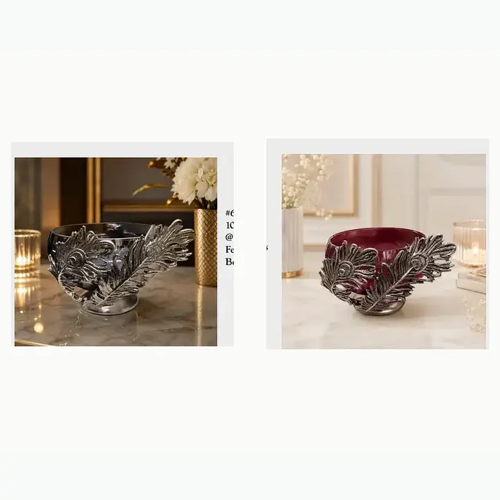 Feather Glass Bowl #6372 – Variant