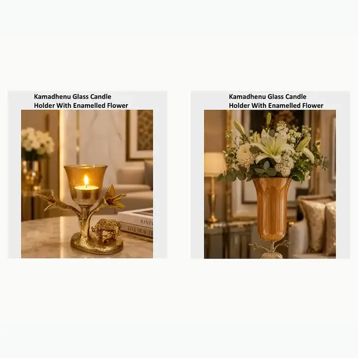 Kamadhenu Glass Candle