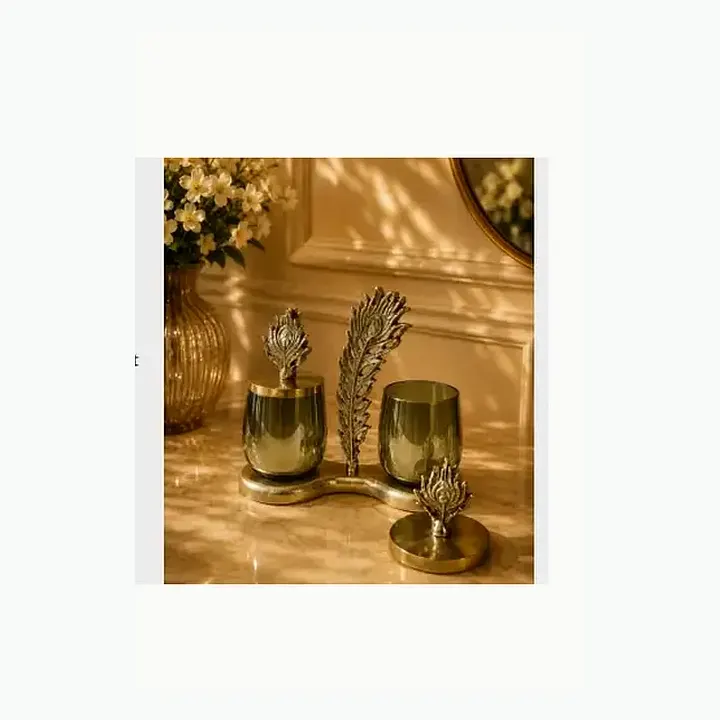 Feather Dry fruit jar set detail