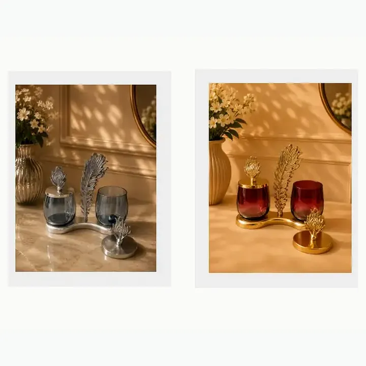 Feather Dry fruit jar set