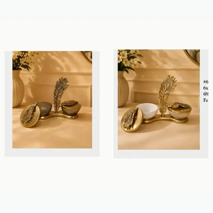 Feather Dry fruit bowl set