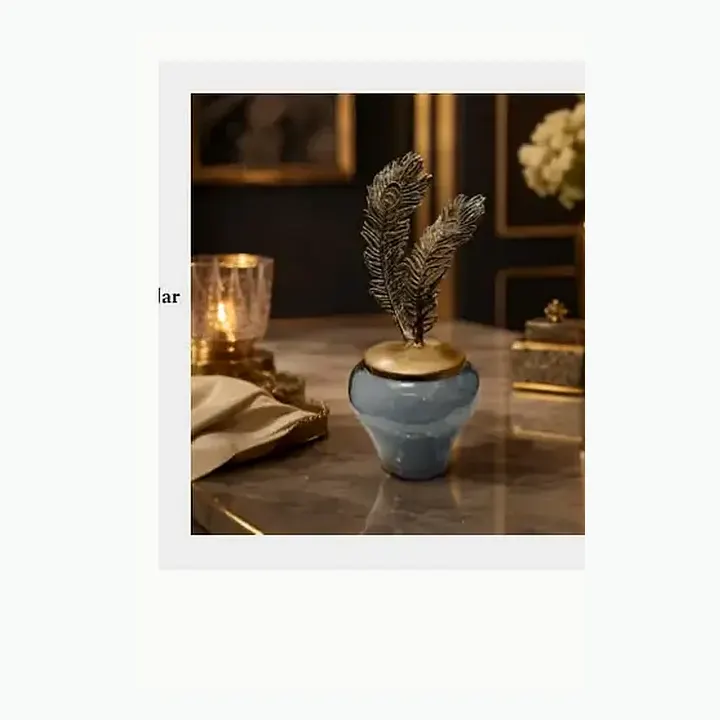 Feather Décor Jar alternate view