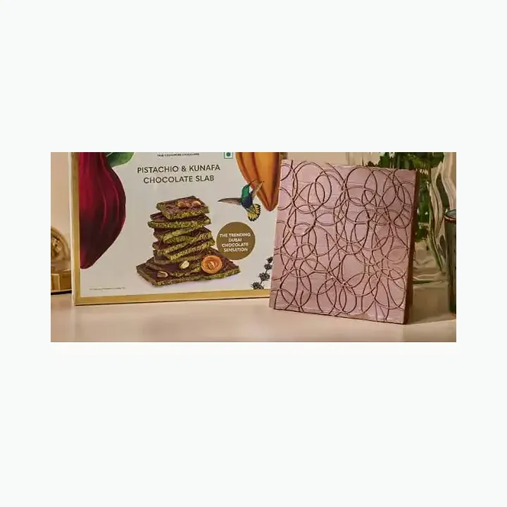 Pistachio & Kunafa Chocolate Slab