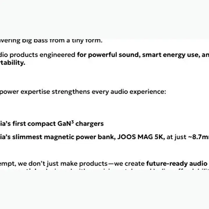 Cameo — Bt Speaker , 6w ,6 Hours Play Time detail