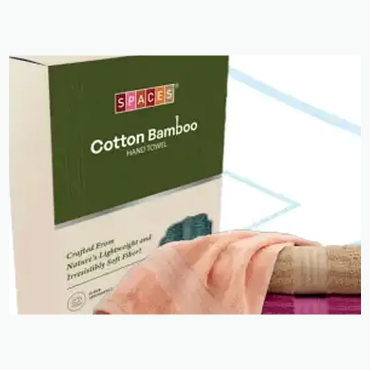 Cotton Bamboo Hand Towel Set of 2 detail