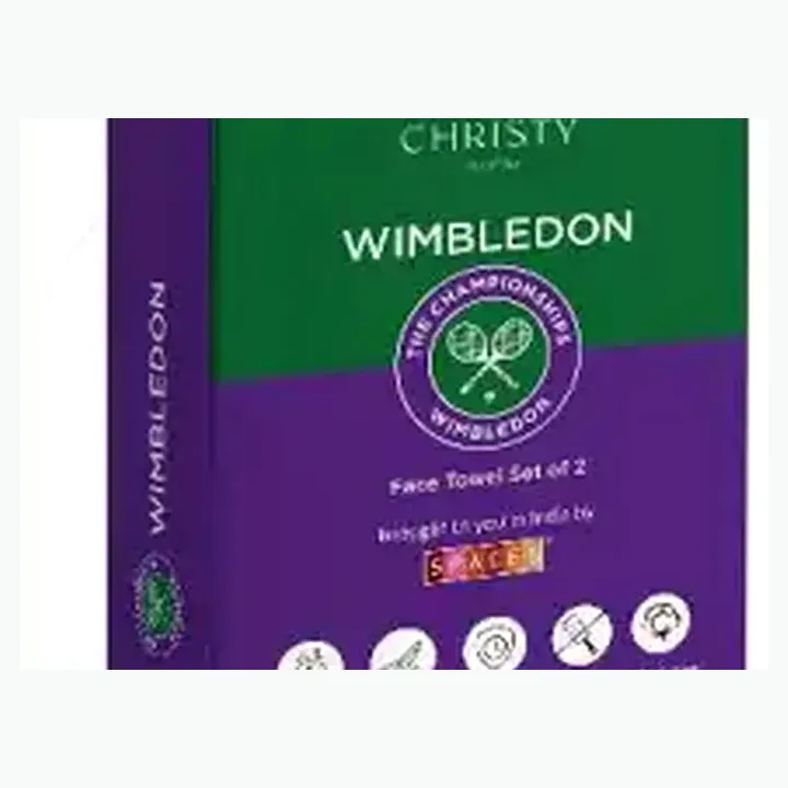 Wimbledon Set of 2 Face Towel detail