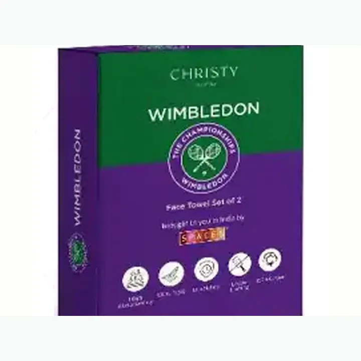 Wimbledon Set of 2 Face Towel
