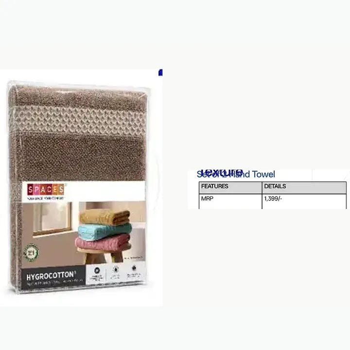 Hygro Cotton Texture Set of 2 Hand Towel