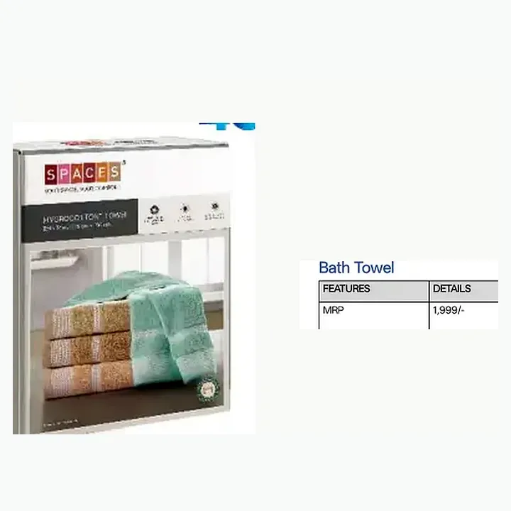 Hygro Cotton Bath Towel detail