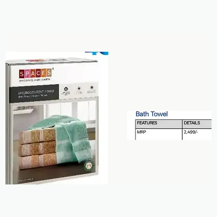 Hygro Cotton Set of 2 Hand Towel detail
