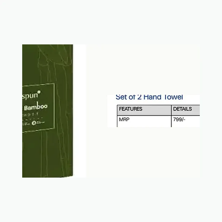 Cotton Bamboo Set of 2 Hand Towel alternate view