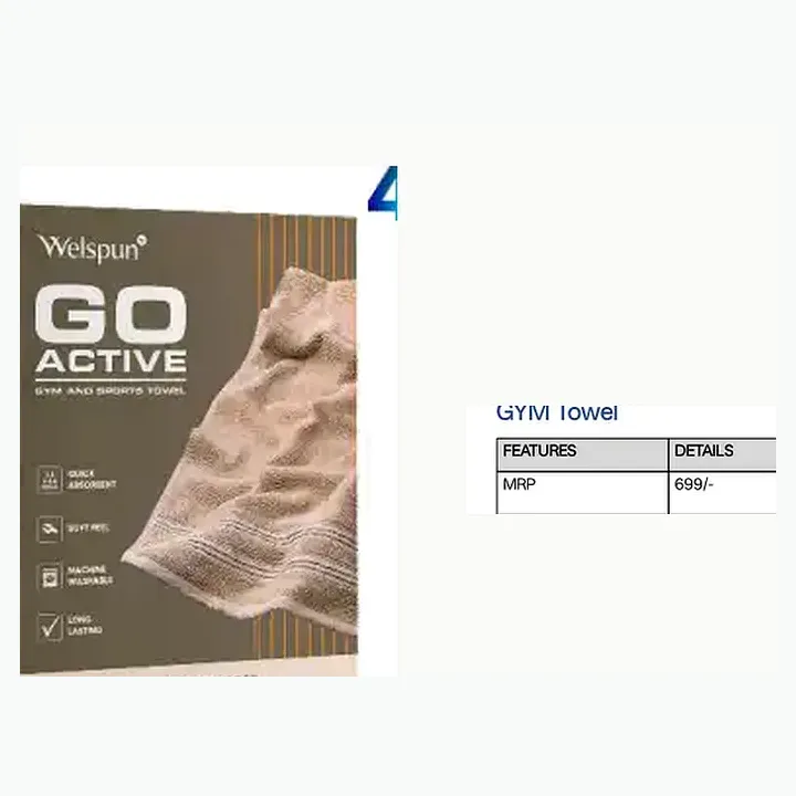 Go Active GYM Towel detail