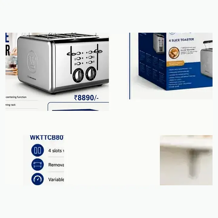 WKTTCB807SS — 4 Slice Toaster SS Body Toaster detail