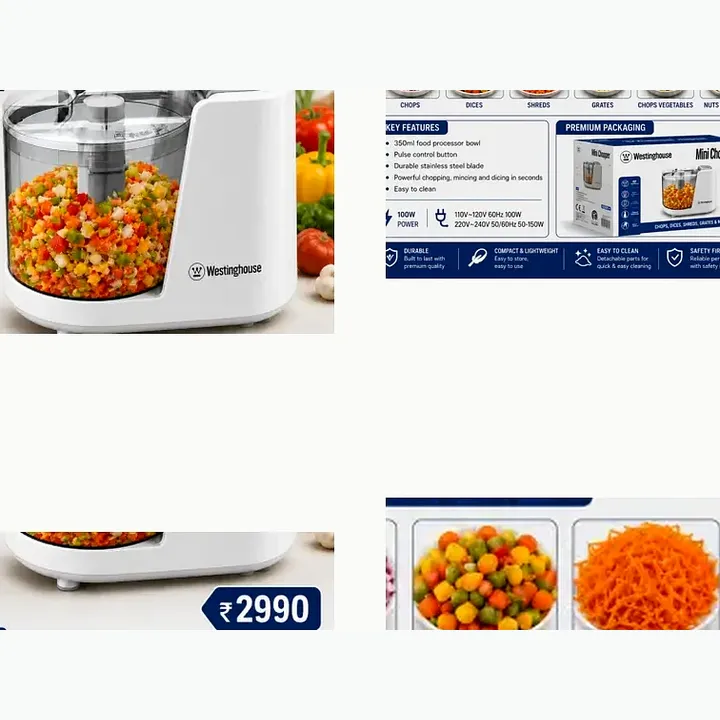 WKMCGO01WH — Stand Mini Chopper