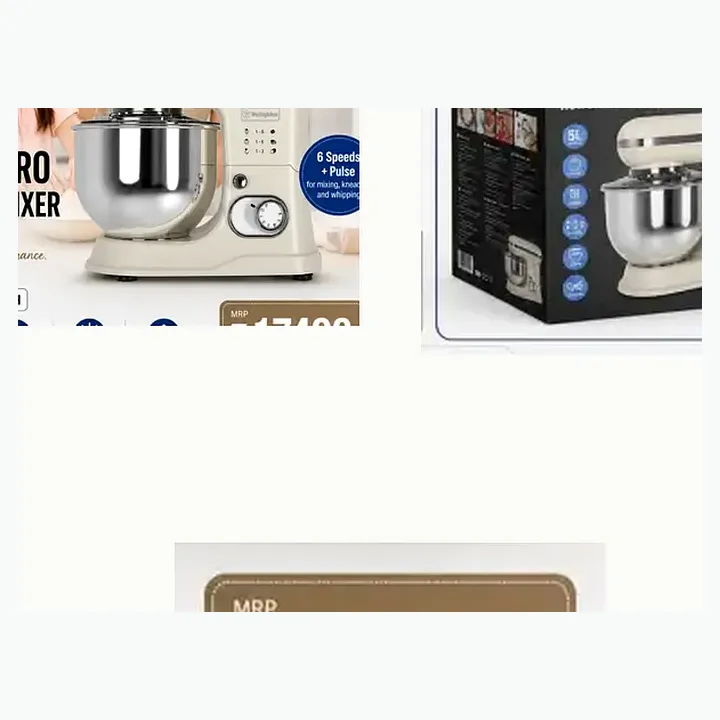 Wksmxr498rd — 6 Speed + Pulse 5l Retro Stand Mixer detail