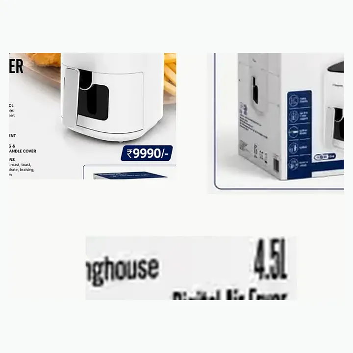 WKAFGOTO01WH — Digital AirFryer 4.5 Ltr detail