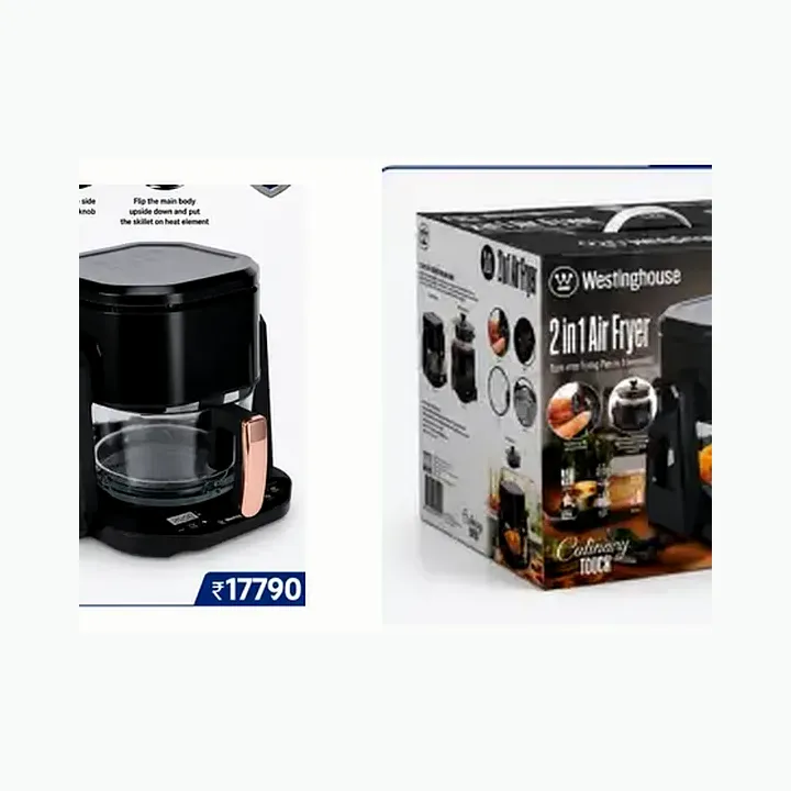 WKAFY810 2 IN 1 (S) (new) — 3.5L DIGTAL MULTIFUNCTIONAL FLIP AIR FRYER alternate view