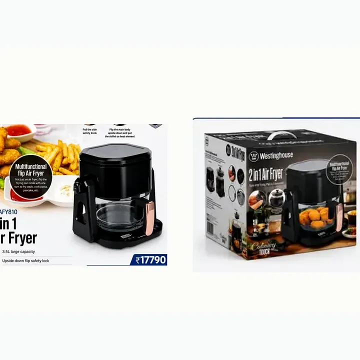 WKAFY810 2 IN 1 (S) (new) — 3.5L DIGTAL MULTIFUNCTIONAL FLIP AIR FRYER