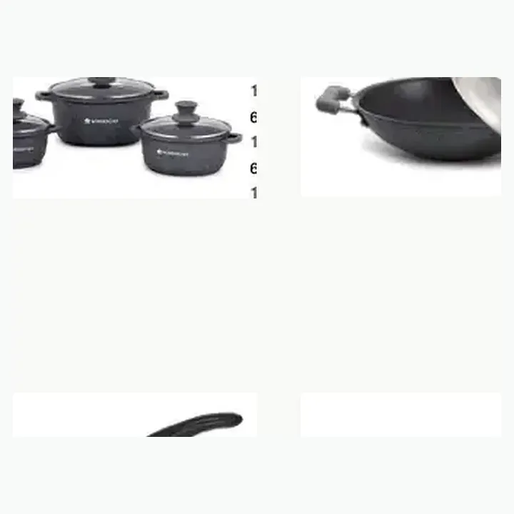 Duralite Dosa Tawa & Granite Die-Cast Casserole Set detail