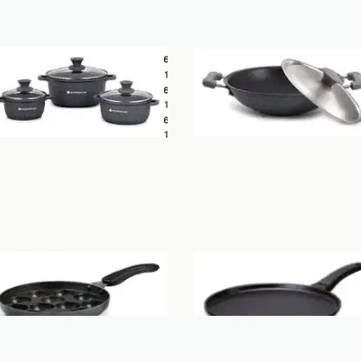 Duralite Dosa Tawa & Granite Die-Cast Casserole Set